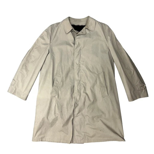 Vintage Gleneagles Trench Coat with Alpaca Pile Lining - Size 44L