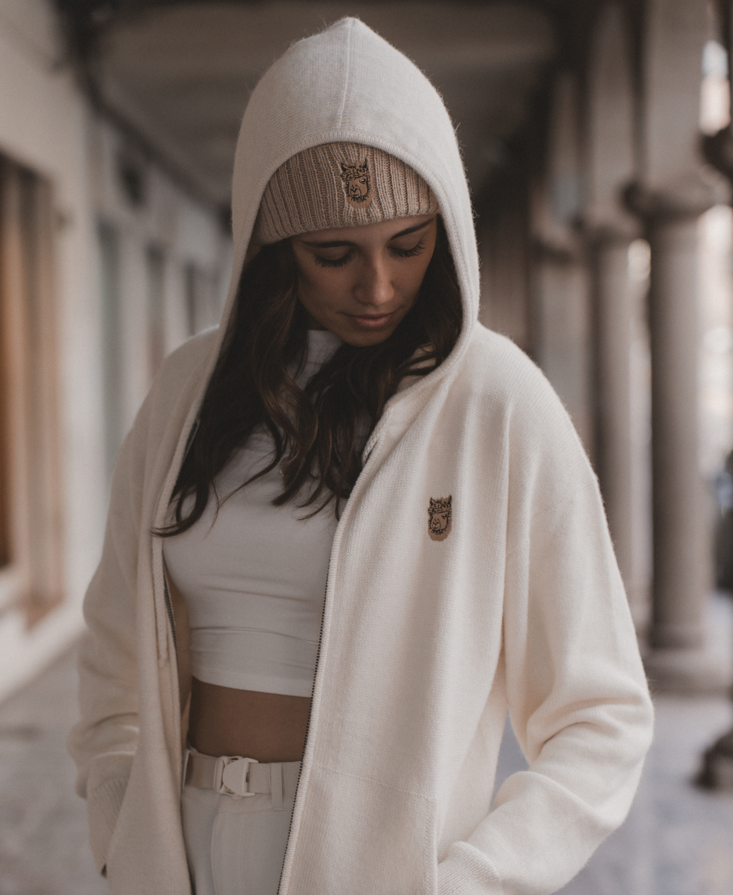 The Cream Zip-Up Hoodie