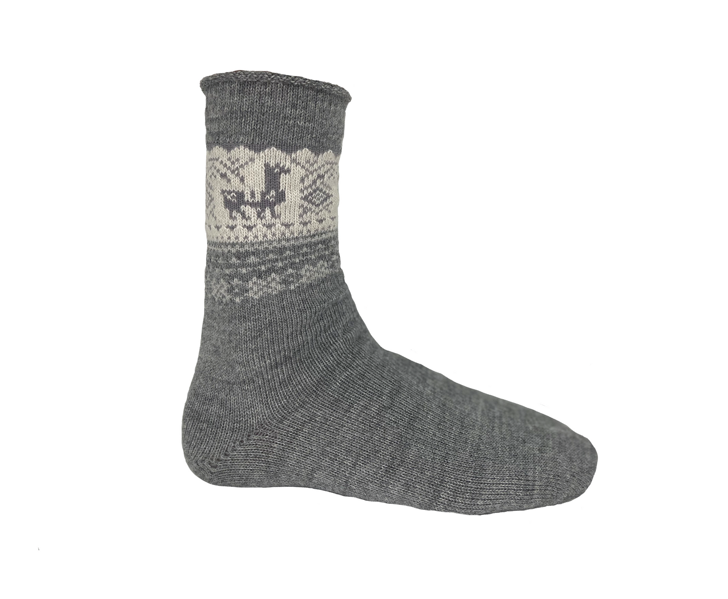 The Huacaya Sock - Grey