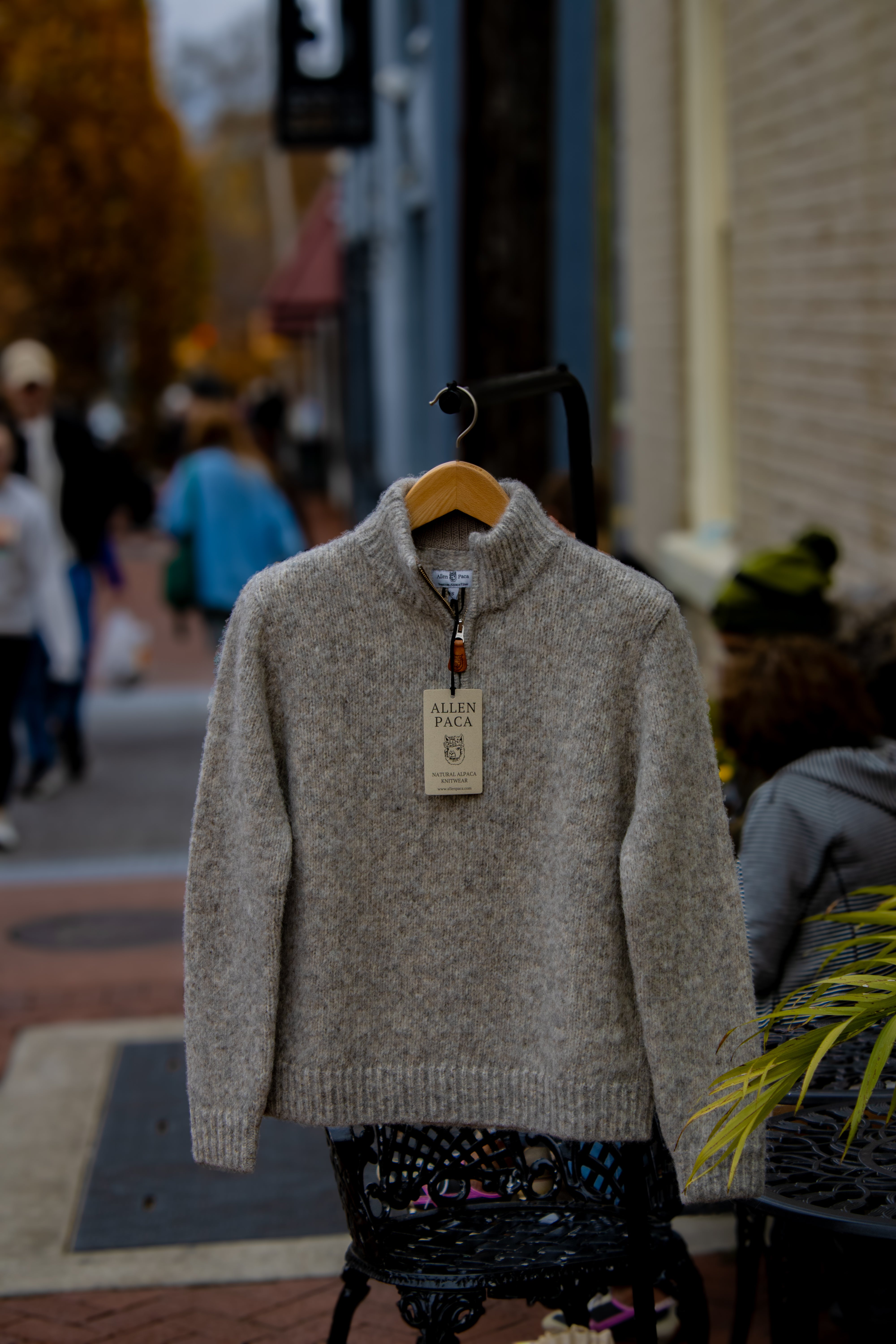 Allen Paca Eco-Alpaca Quarter-Zip – Soft, Breathable, Sustainable