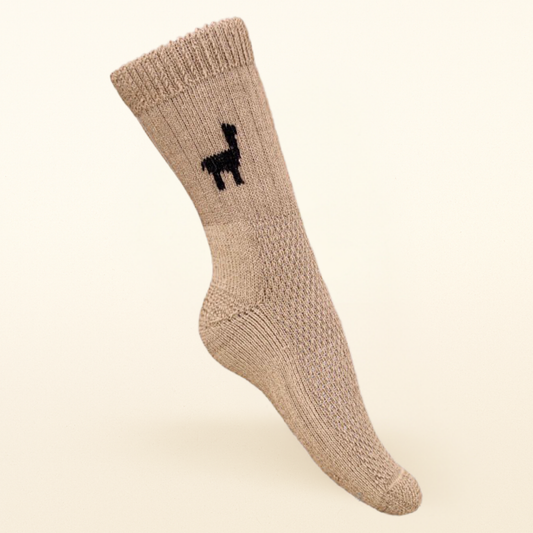 Heavy Alpaca Sock - Tan